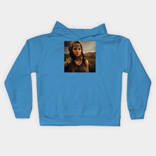 Viking Shield Maiden Kids Hoodie